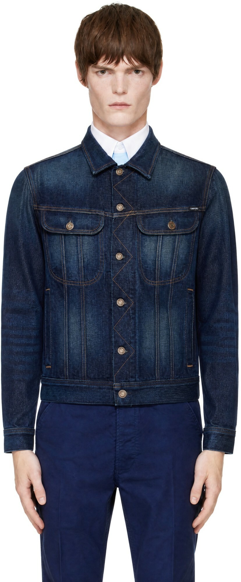 TOM FORD Navy Icon Denim Jacket