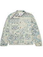 King Kennedy Rugs - Printed Organic Cotton-Canvas Chore Jacket - Blue
