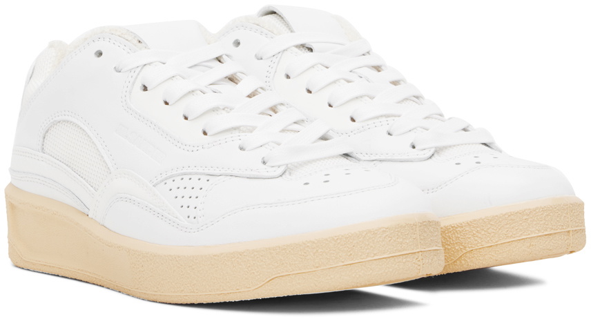 Jil Sander White Low-Top Sneakers