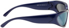 Balenciaga Blue Swift Oval Sunglasses