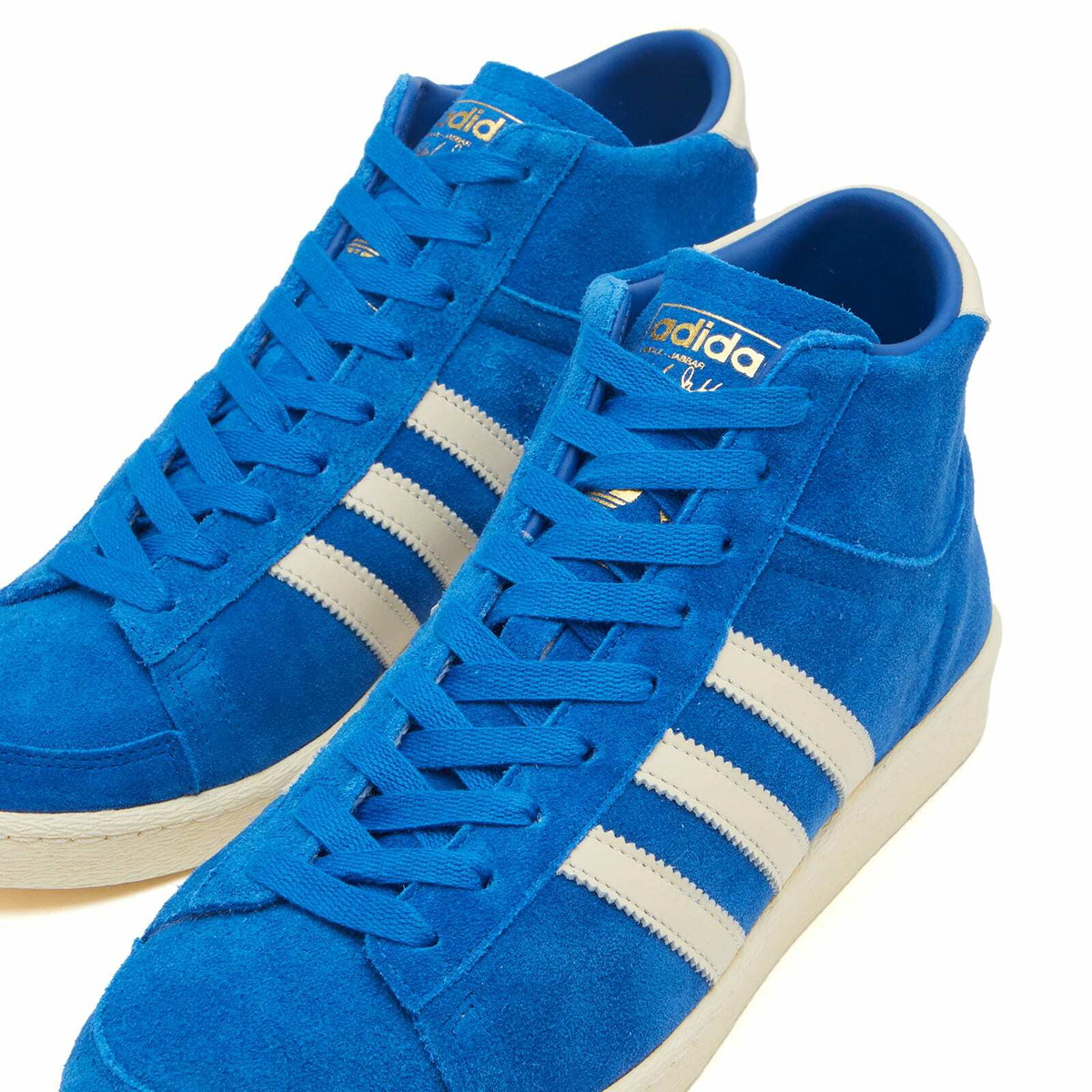 Adidas Men's Jabbar Hi Sneaker in Team Royal Blue/White/Off White