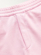 Alexander McQueen - Straight-Leg Webbing-Trimmed Cotton-Jersey Shorts - Pink