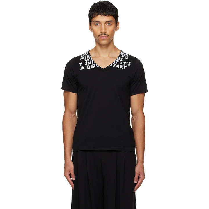 Photo: MM6 Maison Margiela Black SIDA Print T-shirt