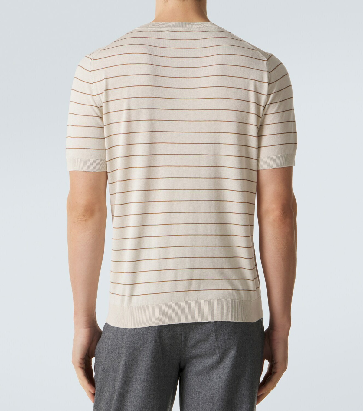 Lardini Striped silk T-shirt