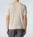 Lardini Striped silk T-shirt