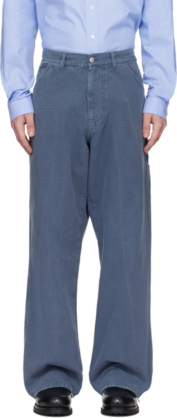 Photo: AMBUSH Blue Worker Trousers