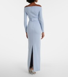 Solace London Sabina off-shoulder gown