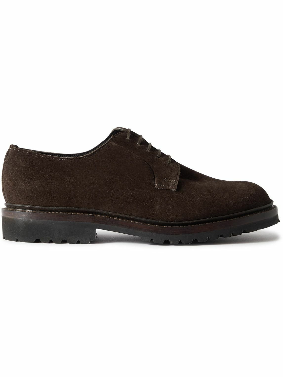 George Cleverley - Archie Suede Derby Shoes - Brown George Cleverley