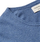 Oliver Spencer Loungewear - Mélange Supima Cotton-Jersey T-Shirt - Blue