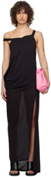 JW Anderson Black Draped Dress