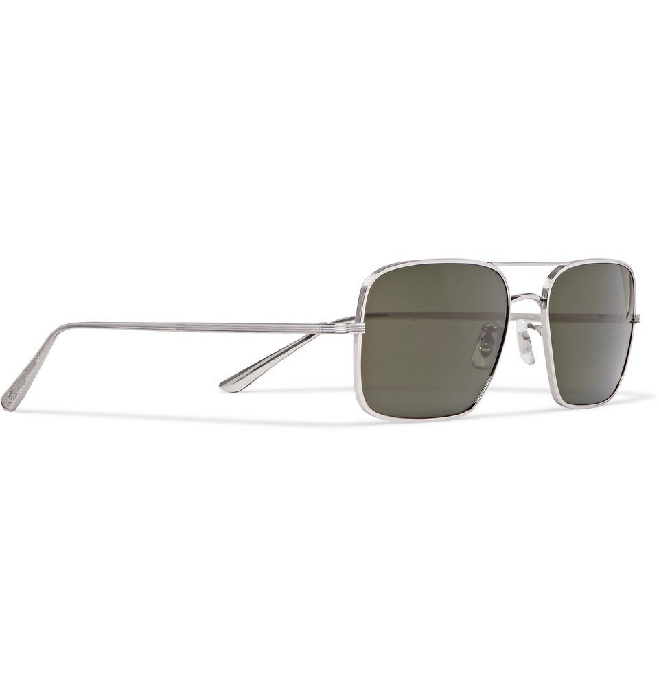 The Row - Oliver Peoples Victory LA Aviator-Style Silver-Tone