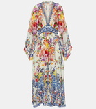 Camilla Floral silk crêpe maxi dress
