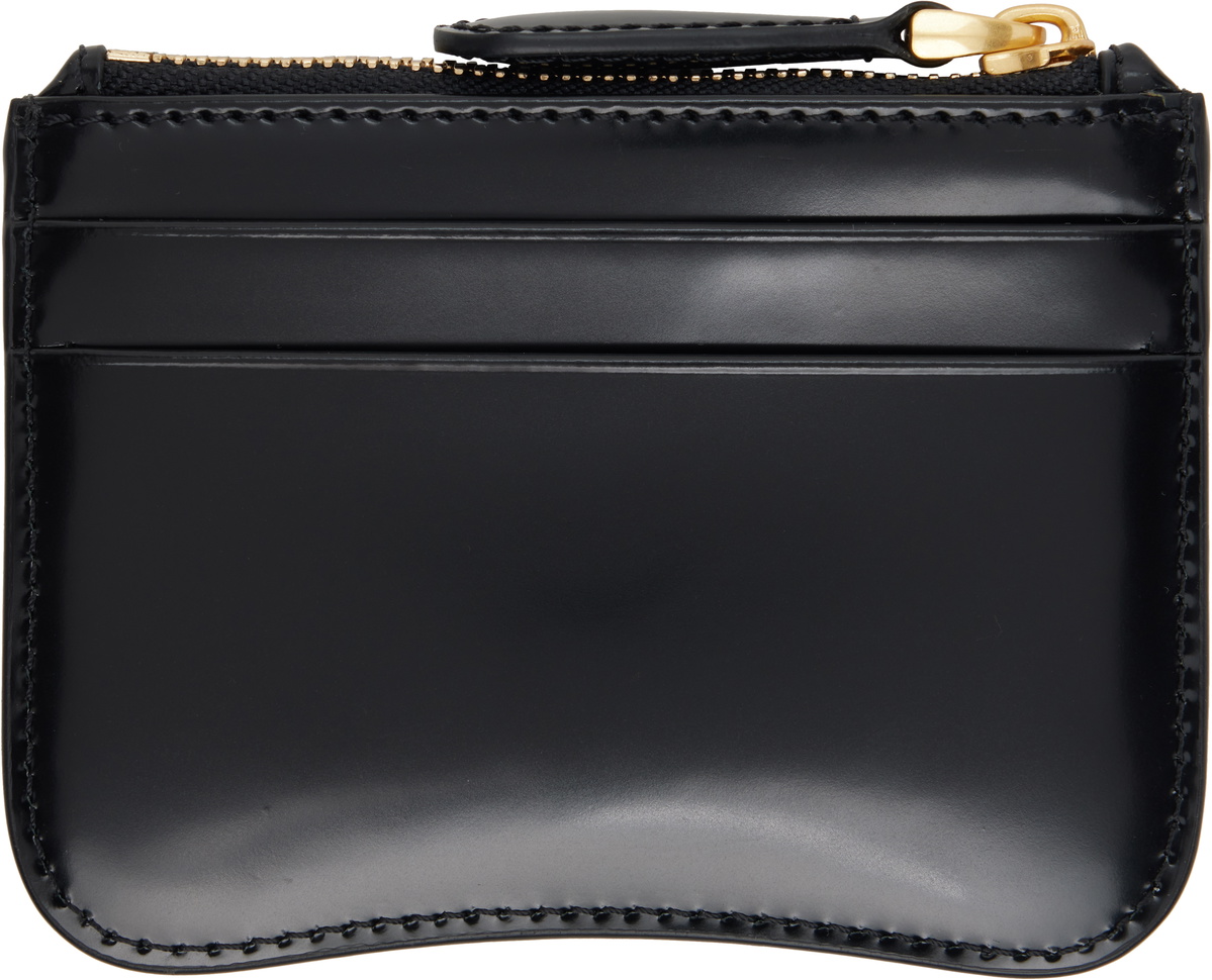 AMI Paris Black Paris Paris Zipped Card Holder
