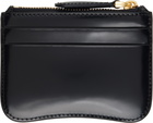 AMI Paris Black Paris Paris Zipped Card Holder