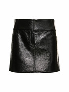 COURREGES Belted Vinyl Mini Skirt