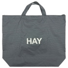HAY Grid Crossover Bag - Medium in Dark Blue 
