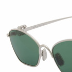Loewe Eyewear Anagram Cat Eye Sunglasses in Silver 