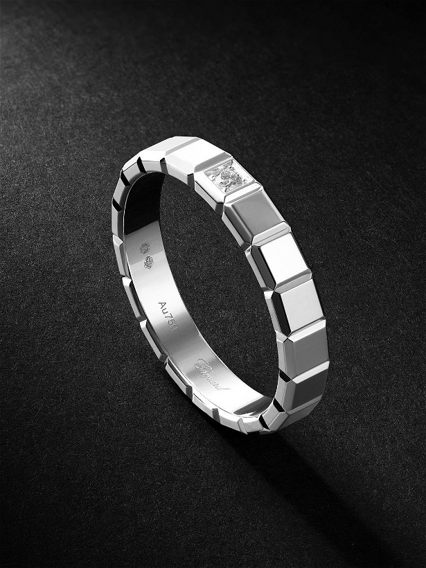 Photo: Chopard - 18-Karat White Gold Diamond Ring - Silver