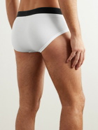TOM FORD - Two-Pack Stretch Cotton and Modal-Blend Briefs - White
