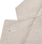 CANALI - Kei Slim-Fit Unstructured Linen and Wool-Blend Suit Jacket - Neutrals