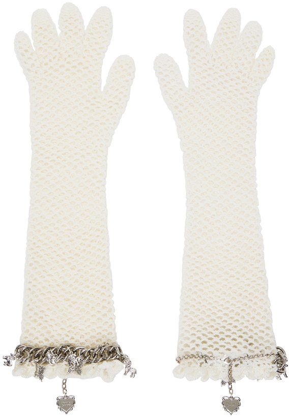Photo: Chopova Lowena SSENSE Exclusive Off-White Gloves