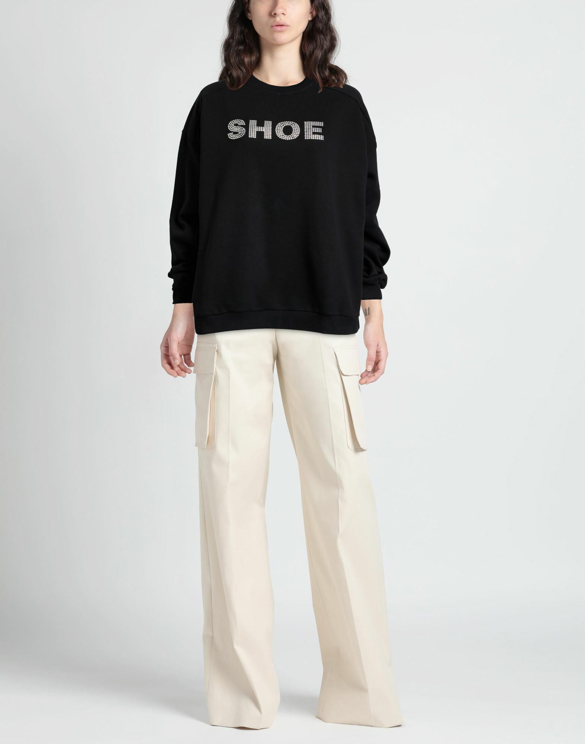 Shoe Womens Sweatshirt in Black