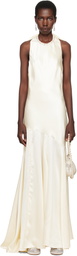 Simone Rocha SSENSE Exclusive Bridal Capsule Silk Satin Bow Maxi Dress