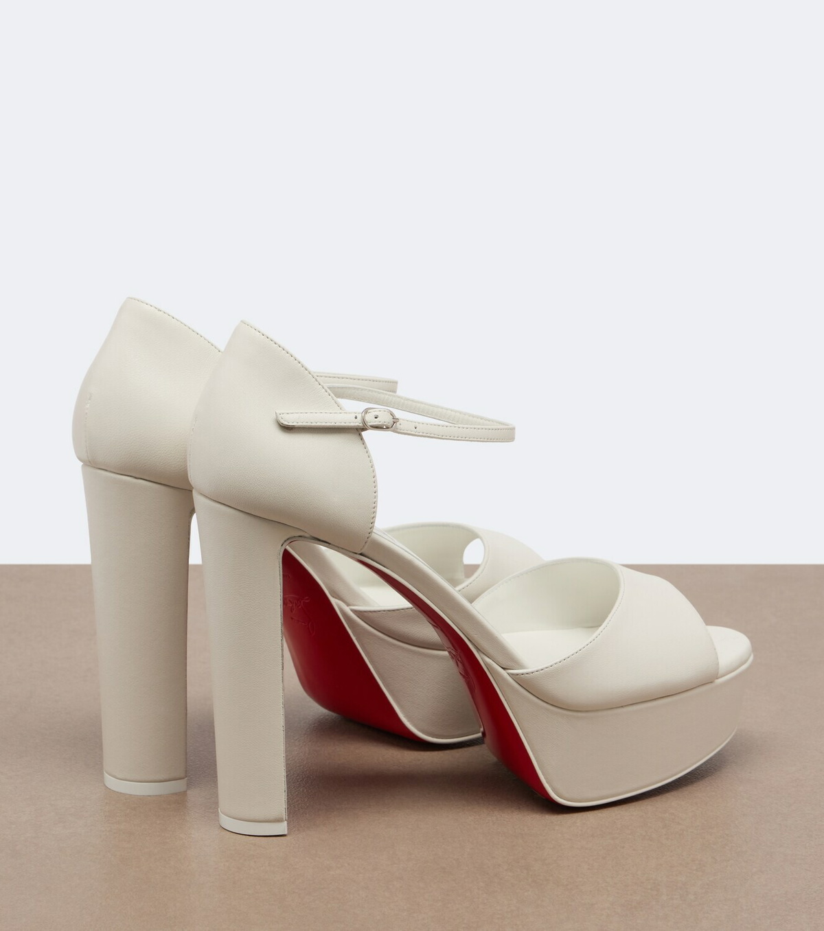 Christian Louboutin Sandaloo leather platform sandals