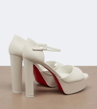 Christian Louboutin Sandaloo leather platform sandals