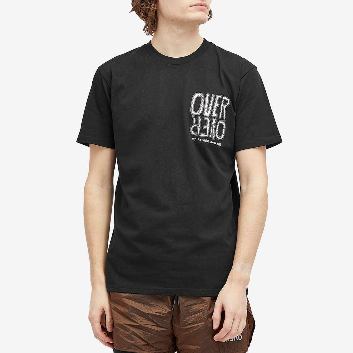 Over Over Men's Mind Body Fisher Easy T-Shirt in Black