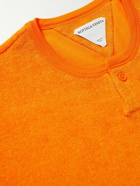 Bottega Veneta - Cotton-Blend Terry T-Shirt - Orange