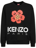 KENZO PARIS - Boke Logo Cotton Brushed Sweatshirt
