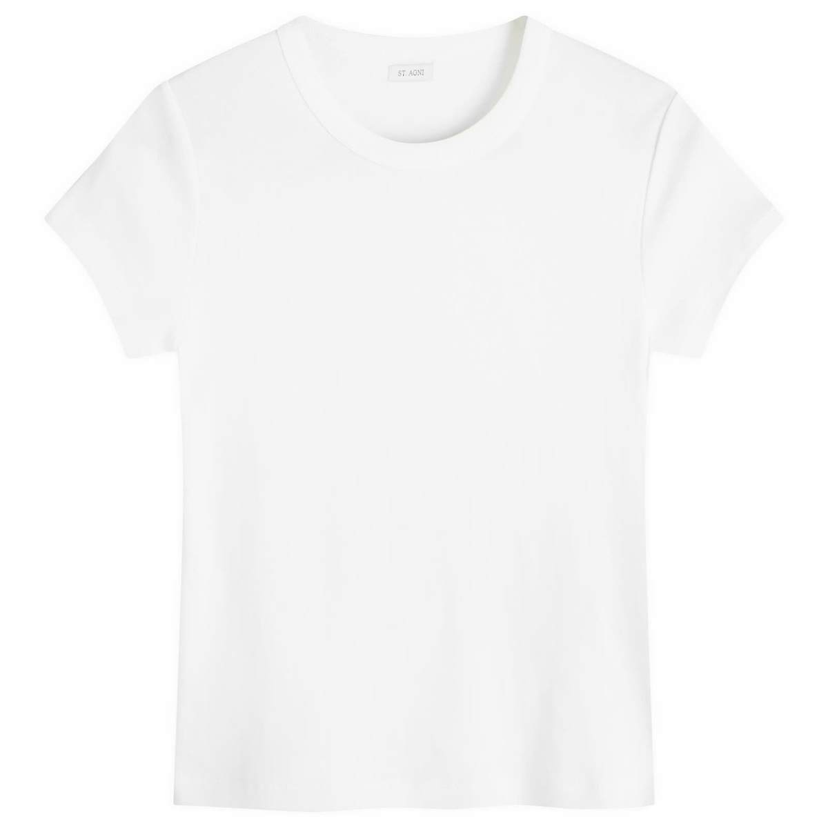 ST. Agni Women's Organic Cotton Baby T-Shirt in White