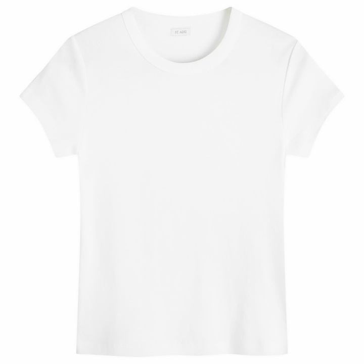 Photo: ST. Agni Women's Organic Cotton Baby T-Shirt in White