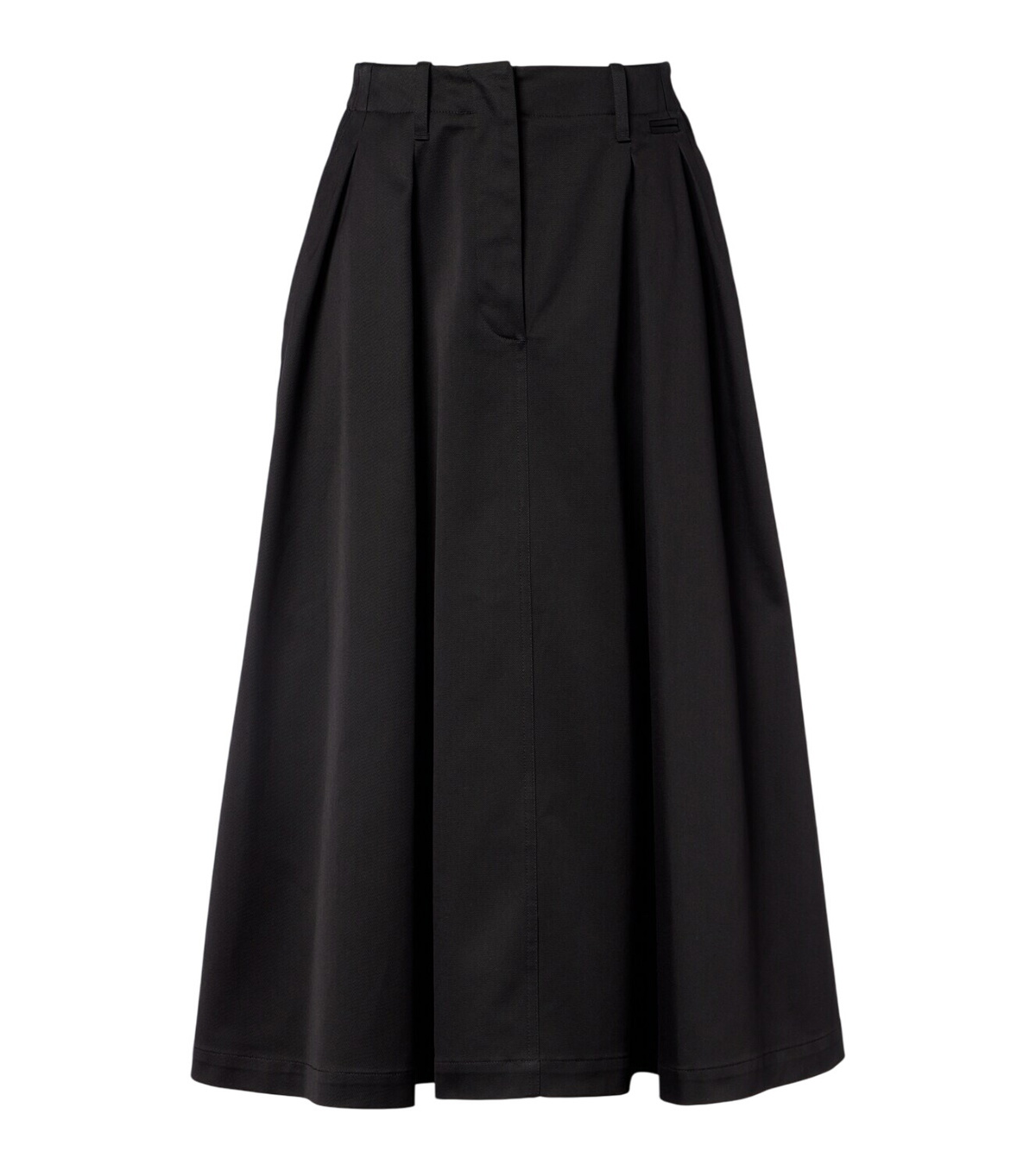 Moncler Draped Wool-blend Midi Wrap Skirt Dark Green Moncler