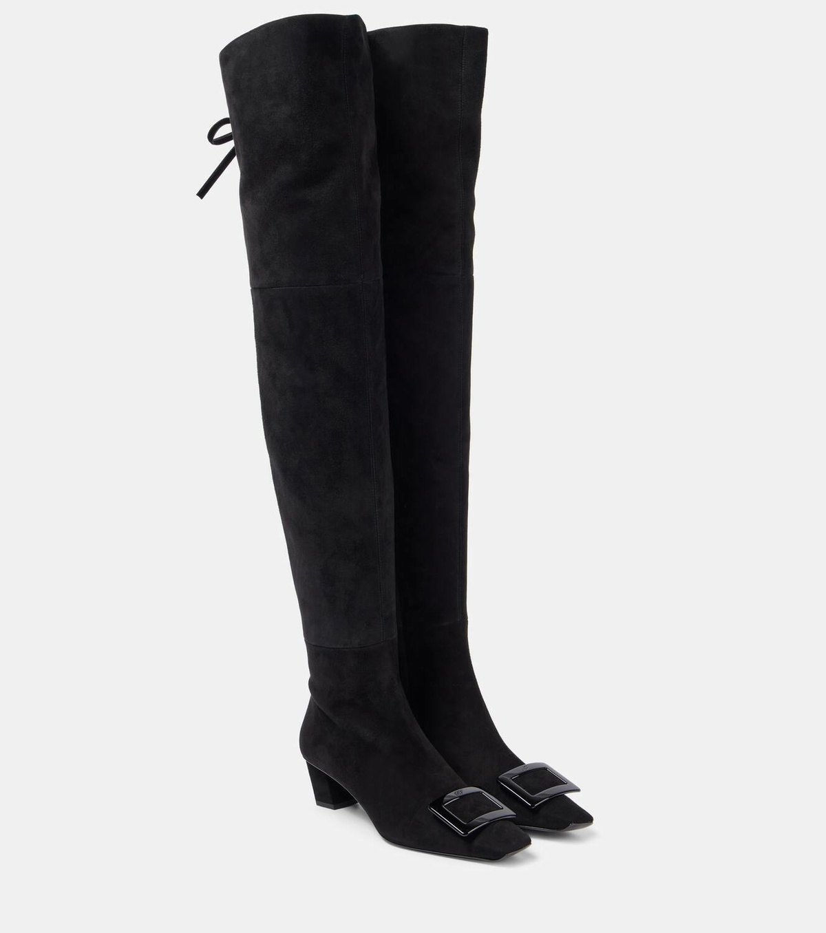 Roger Vivier Belle Vivier 45 suede over-the-knee boots