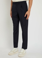 Officine Générale Drew Tapered Wool Trousers Navy