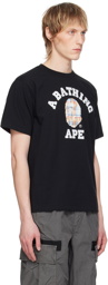 BAPE Black Bleached Check College T-Shirt