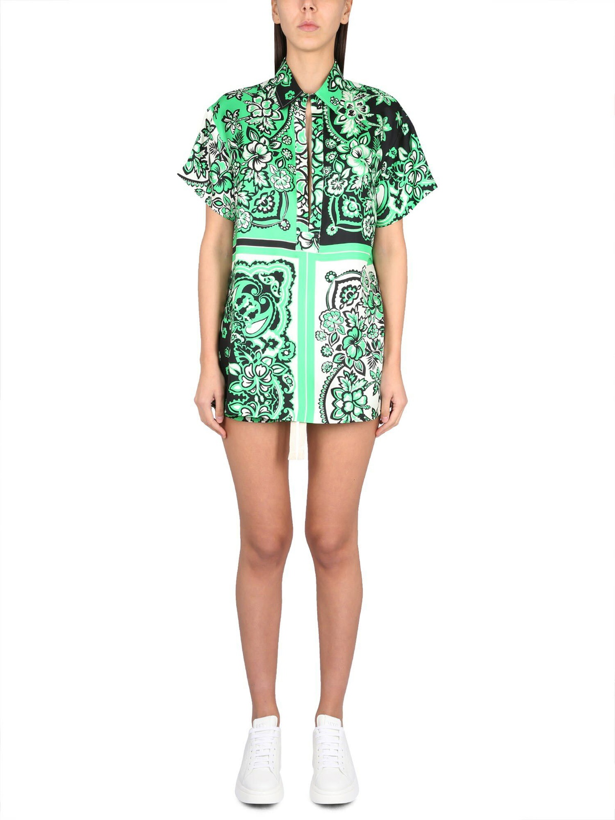 Tシャツ・カットソー RED VALENTINO SHIRT WITH DREAMING PEONY PRINT RED Valentino Shirt With Dreaming Peony Print RED Valentino