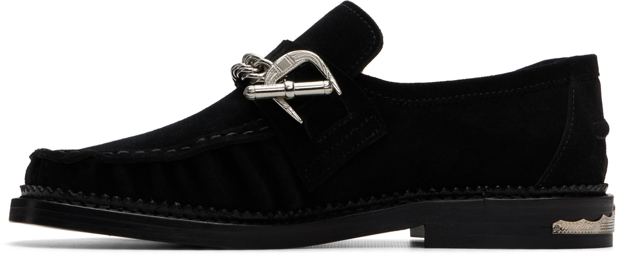 Toga Pulla Black Suede Loafers
