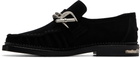 Toga Pulla Black Suede Loafers