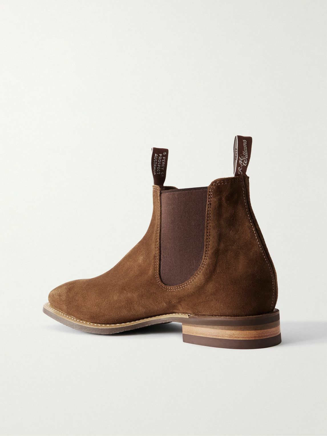 R.M.Williams - Comfort Craftsman Waxed-Suede Chelsea Boots - Brown