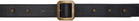 AFTER PRAY Black Stud Leather Belt