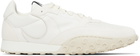 Marine Serre White Suede Leather MS Rise Sneakers
