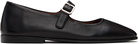 Marsèll Black Scivolo Leather Ballerina Flats