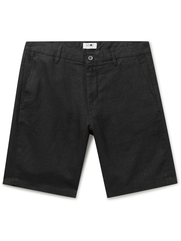 Photo: NN07 - Crown Linen Shorts - Black