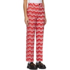 SSENSE WORKS SSENSE WORKS Jeremy O. Harris Red and Pink Straight Trousers