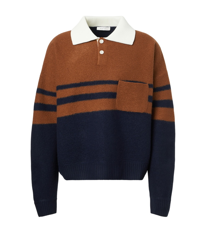 Photo: Wales Bonner Calm striped wool polo sweater