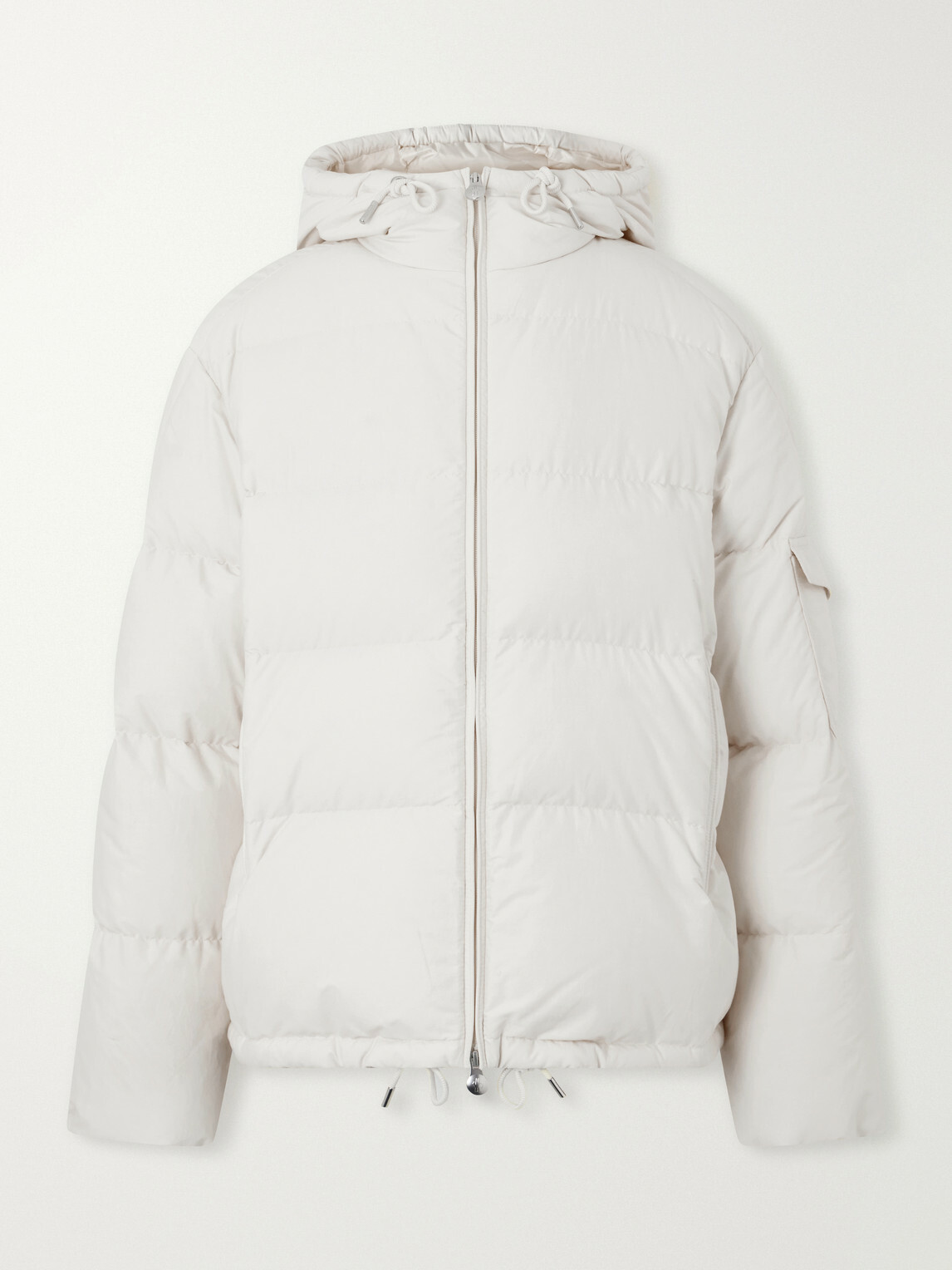 Moncler - Himalaya Hooded Quilted Cotton-Blend Shell Down Jacket - Neutrals