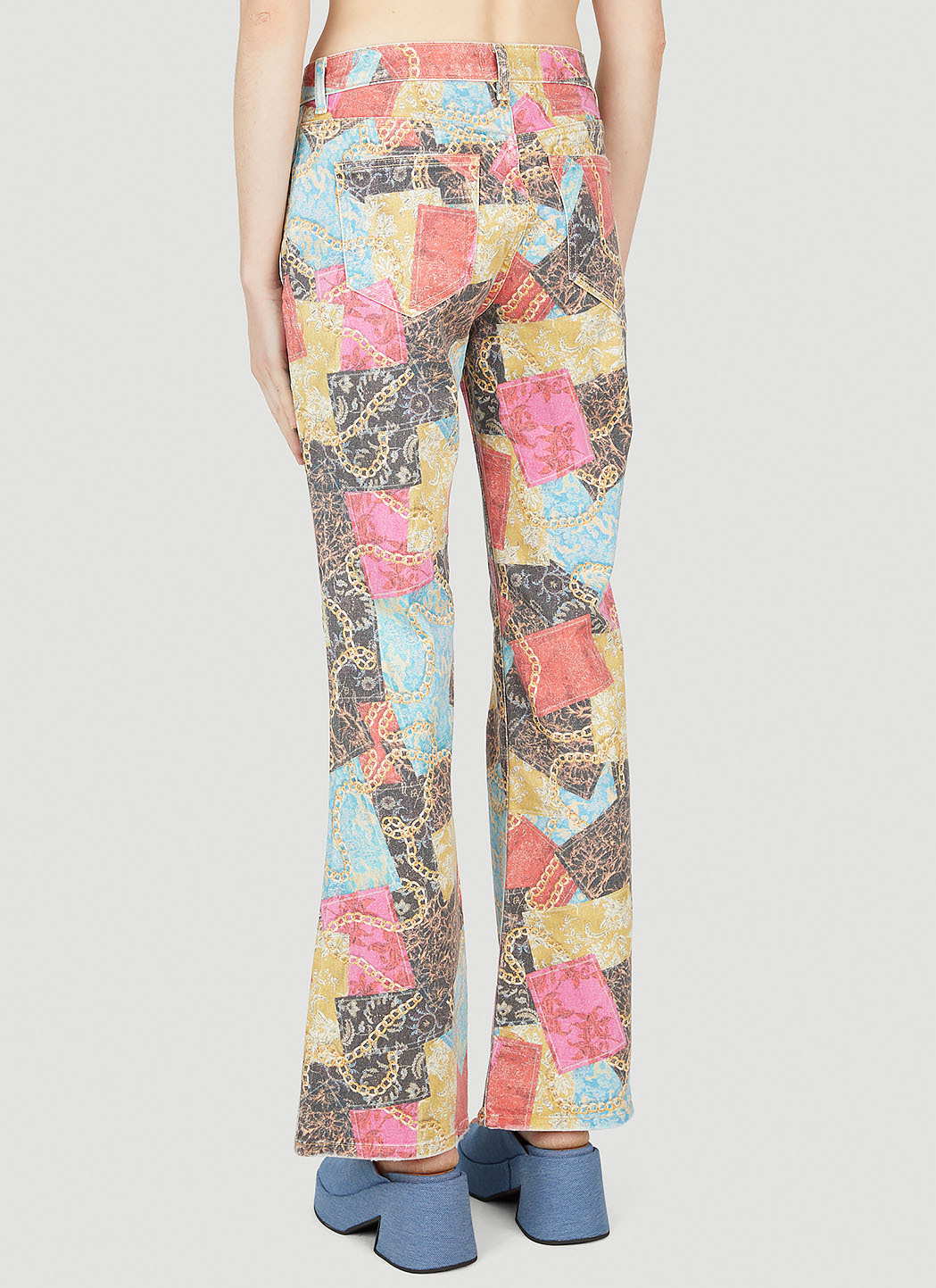Guess USA Printed Flared Jeans